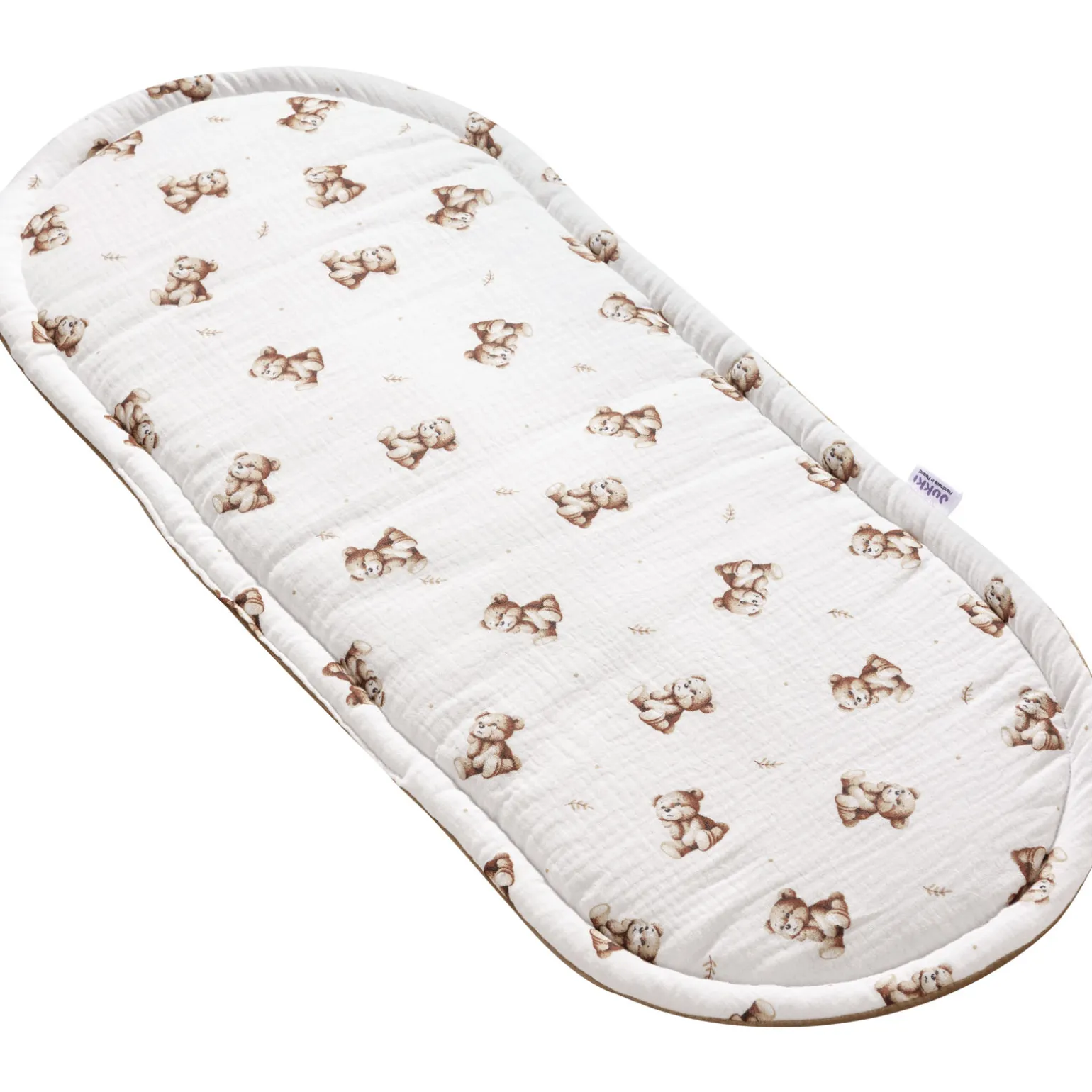 Muślinowy Materac do kokonu Comfort - Baby Bear i Toffee Soft Velvet