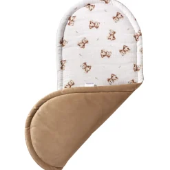 Muślinowy Materac do kokonu Comfort - Baby Bear i Toffee Soft Velvet