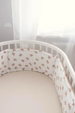 Muślinowy Ochraniacz do łóżeczka - Baby Bear i Toffee Soft Velvet