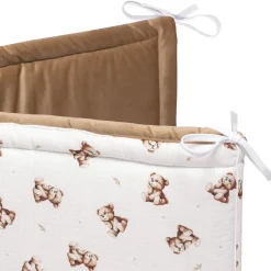 Muślinowy Ochraniacz do łóżeczka XXL - Baby Bear i Toffee Soft Velvet