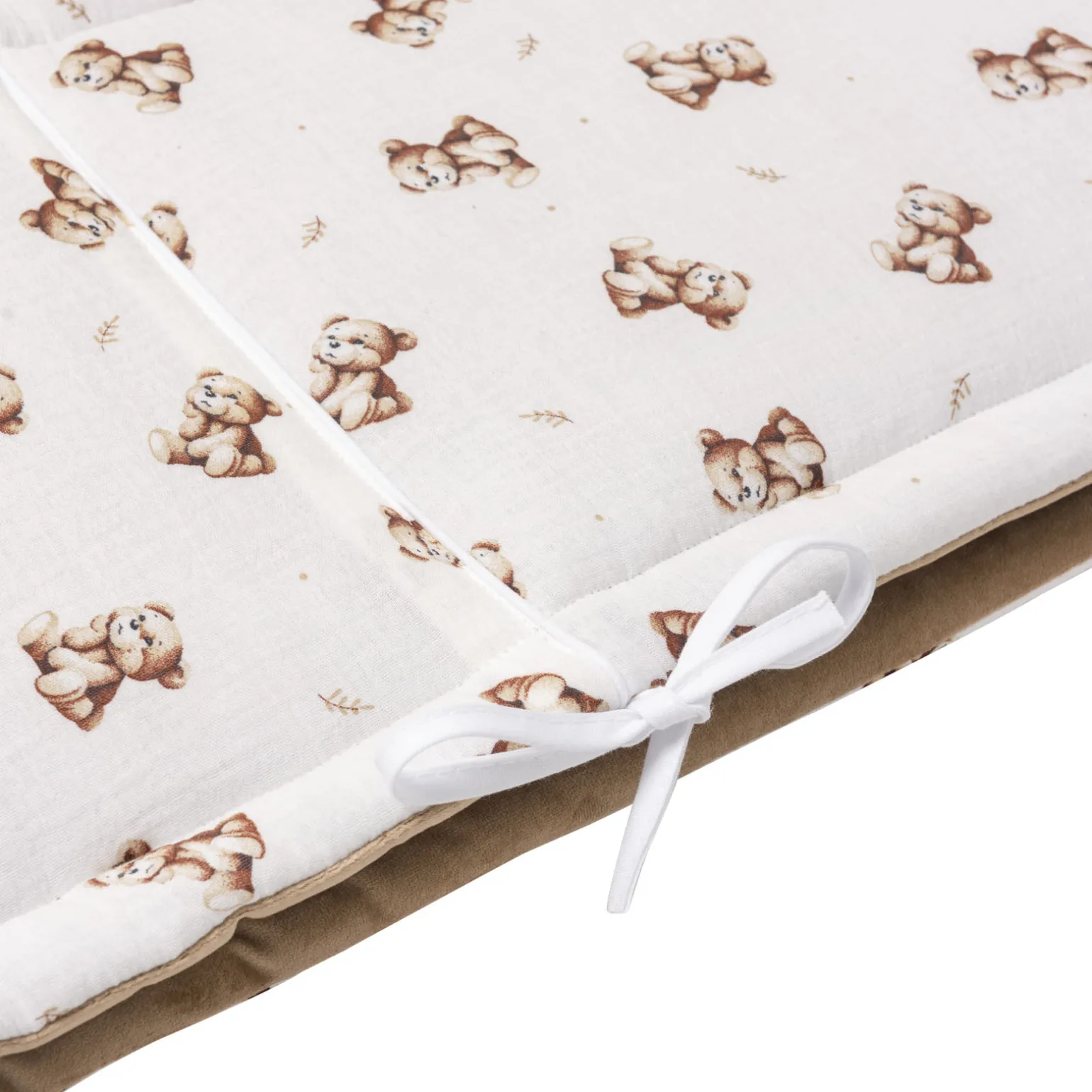 Muślinowy Ochraniacz do łóżeczka XXL - Baby Bear i Toffee Soft Velvet
