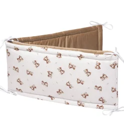 Muślinowy Ochraniacz do łóżeczka XXL - Baby Bear i Toffee Soft Velvet