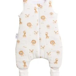 Muślinowy Śpiworek dziecięcy XL - ocieplany z nogawkami - Baby Safari