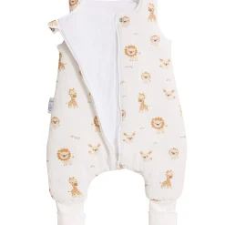 Muślinowy Śpiworek dziecięcy XL - ocieplany z nogawkami - Baby Safari