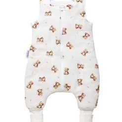 Muślinowy Śpiworek dziecięcy XL - ocieplany z nogawkami - Baby Bear