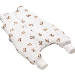 Muślinowy Śpiworek niemowlęcy - ocieplany z nogawkami - Baby Bear