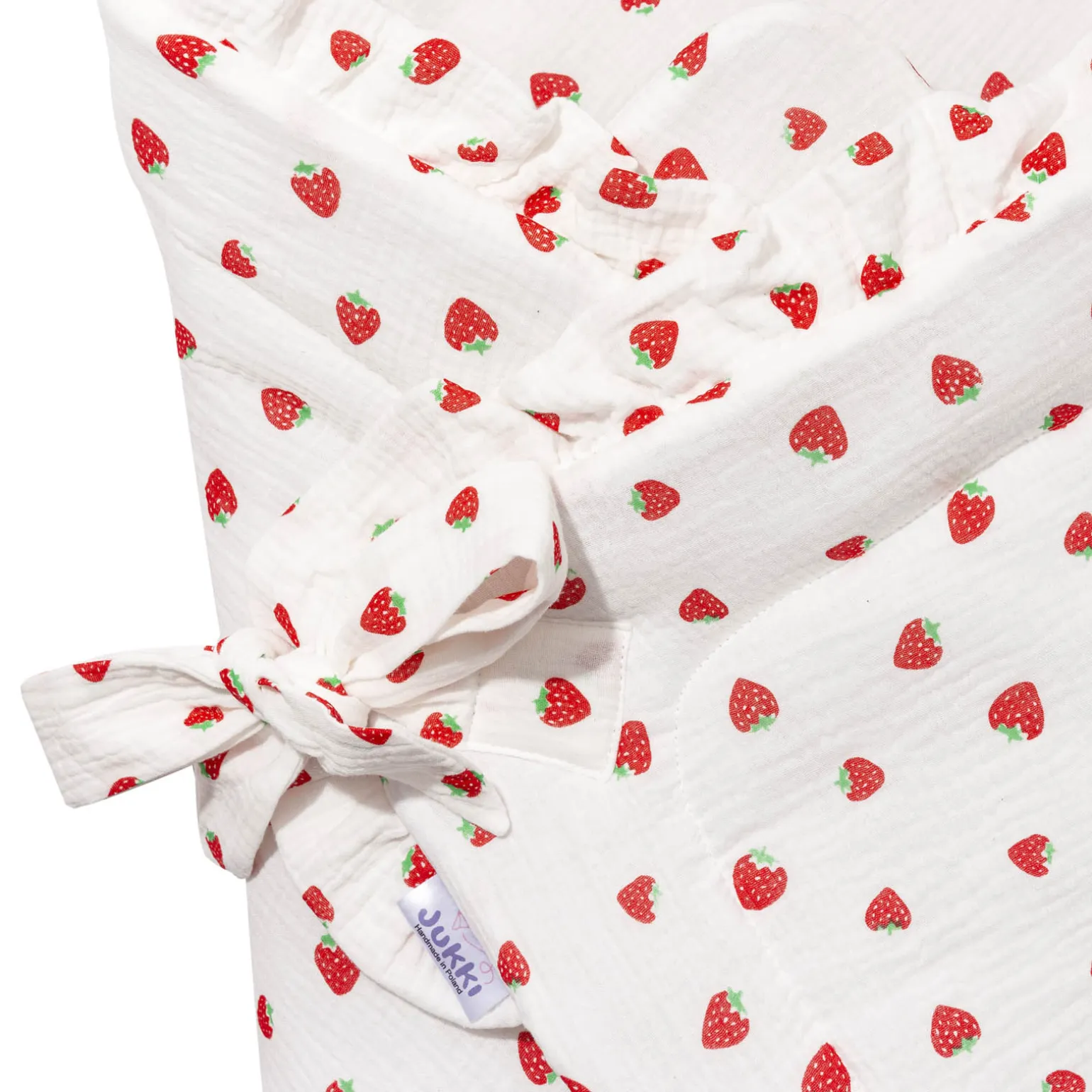 Muślinowy Rożek niemowlęcy - Strawberries