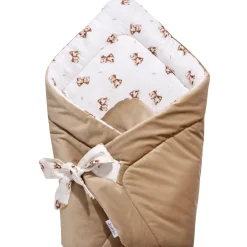 Muślinowy Rożek niemowlęcy Velvet - Baby Bear i Toffee Soft Velvet