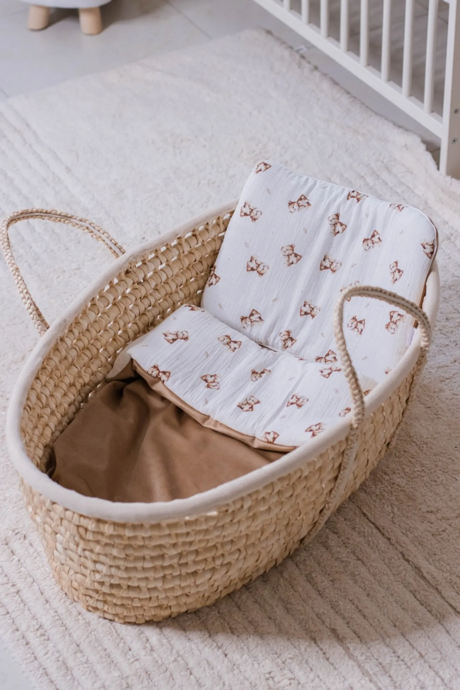 Muślinowy zestaw do wózka - Baby Bear i Toffee Soft Velvet