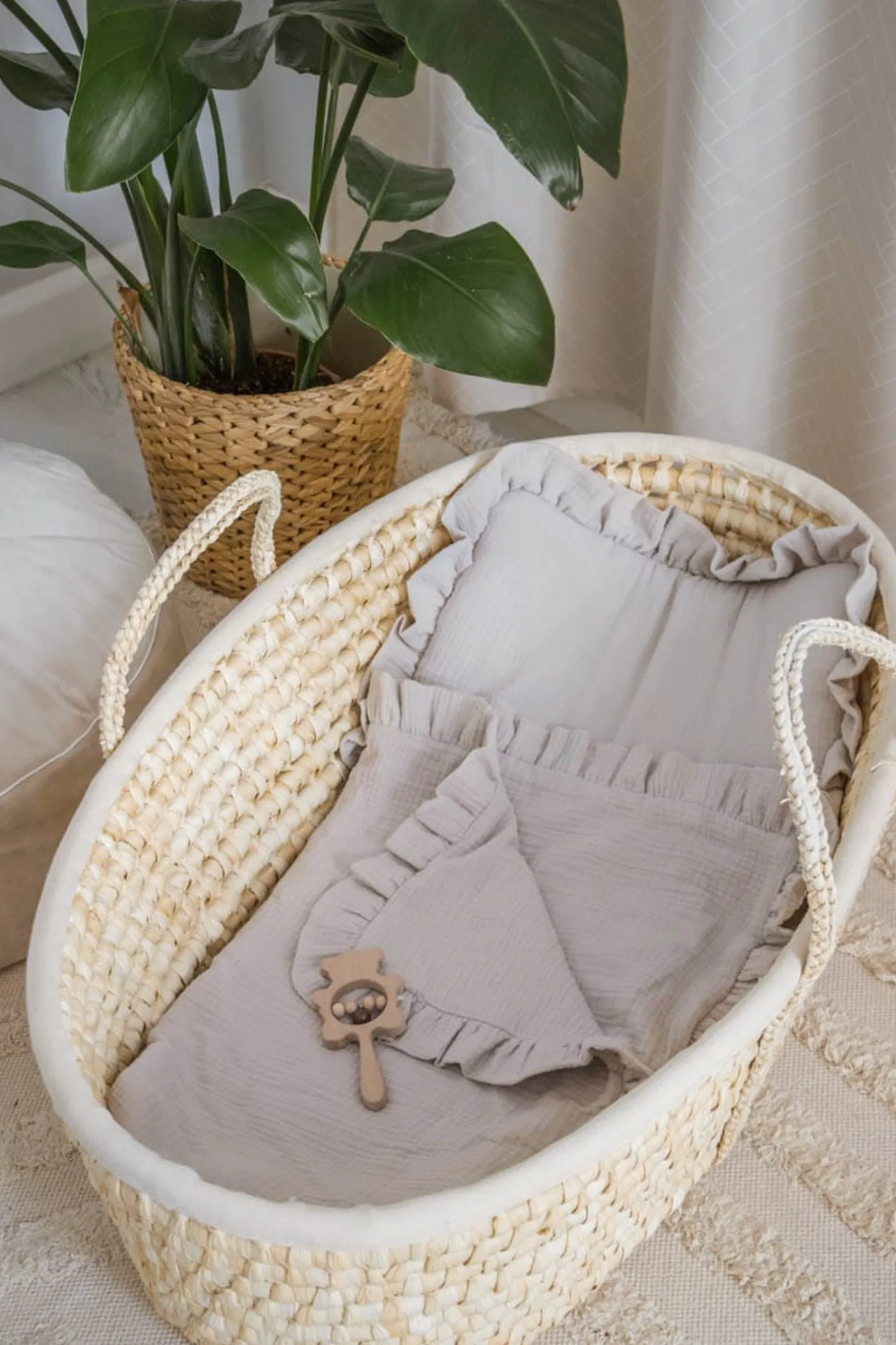 Muślinowy zestaw do wózka - Linen