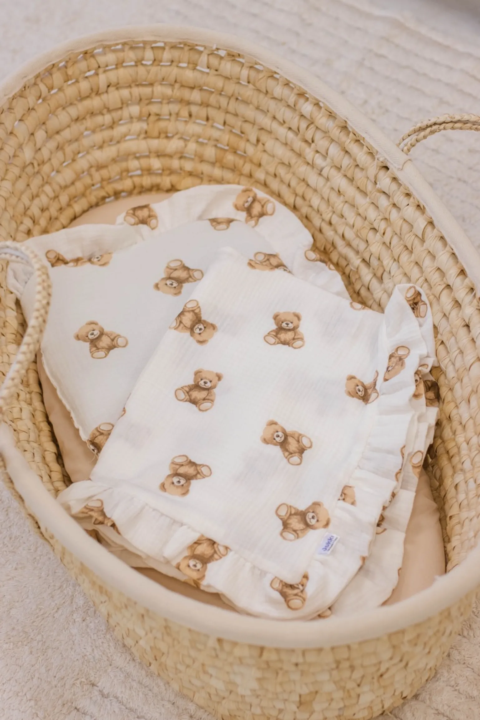 Muślinowy zestaw do wózka - Mr. Teddy