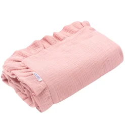 Muślinowy zestaw do wózka - Pink