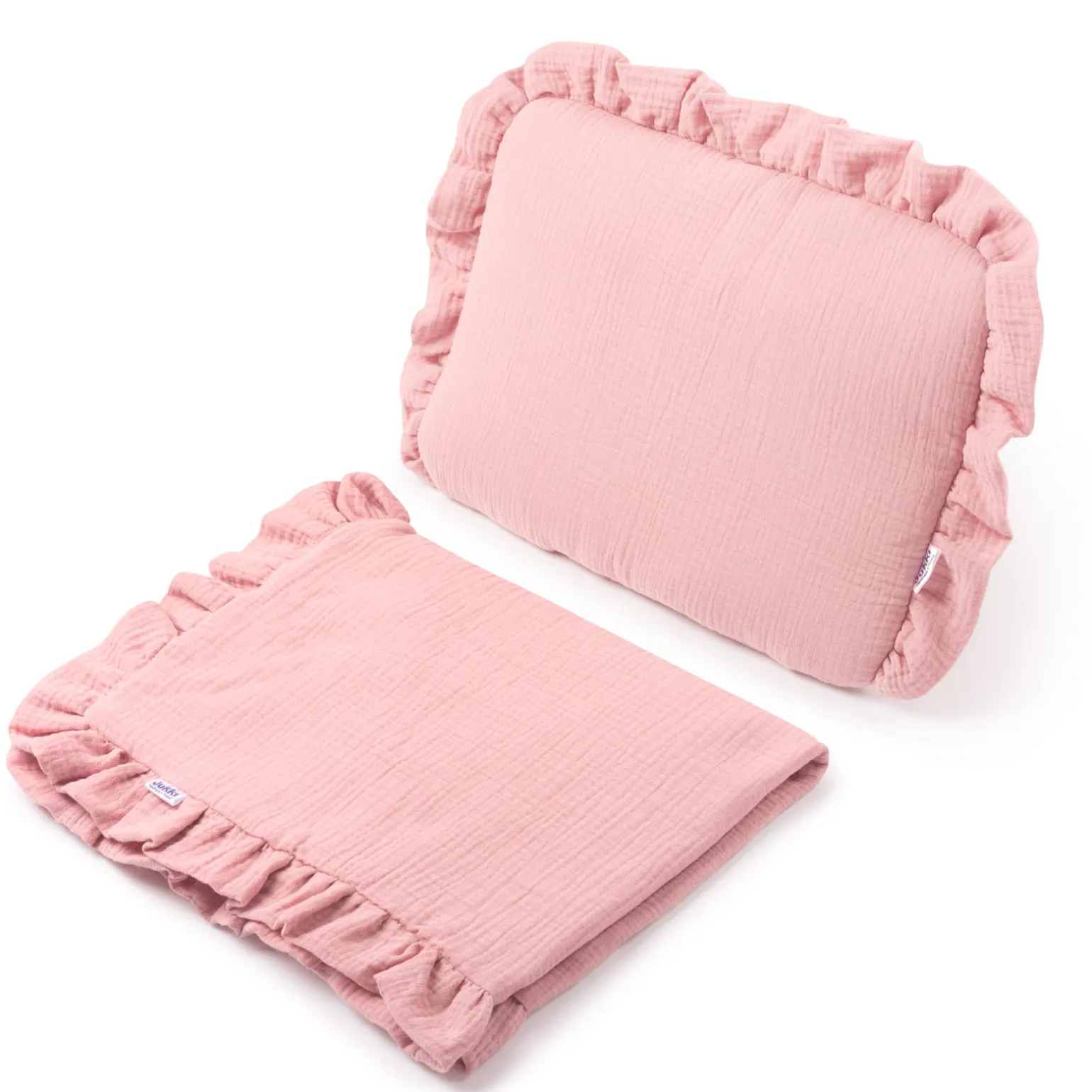 Muślinowy zestaw do wózka - Pink