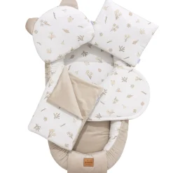 Muślinowy Zestaw 5 elementowy Comfort - Golden Meadow i Ecru Velvet