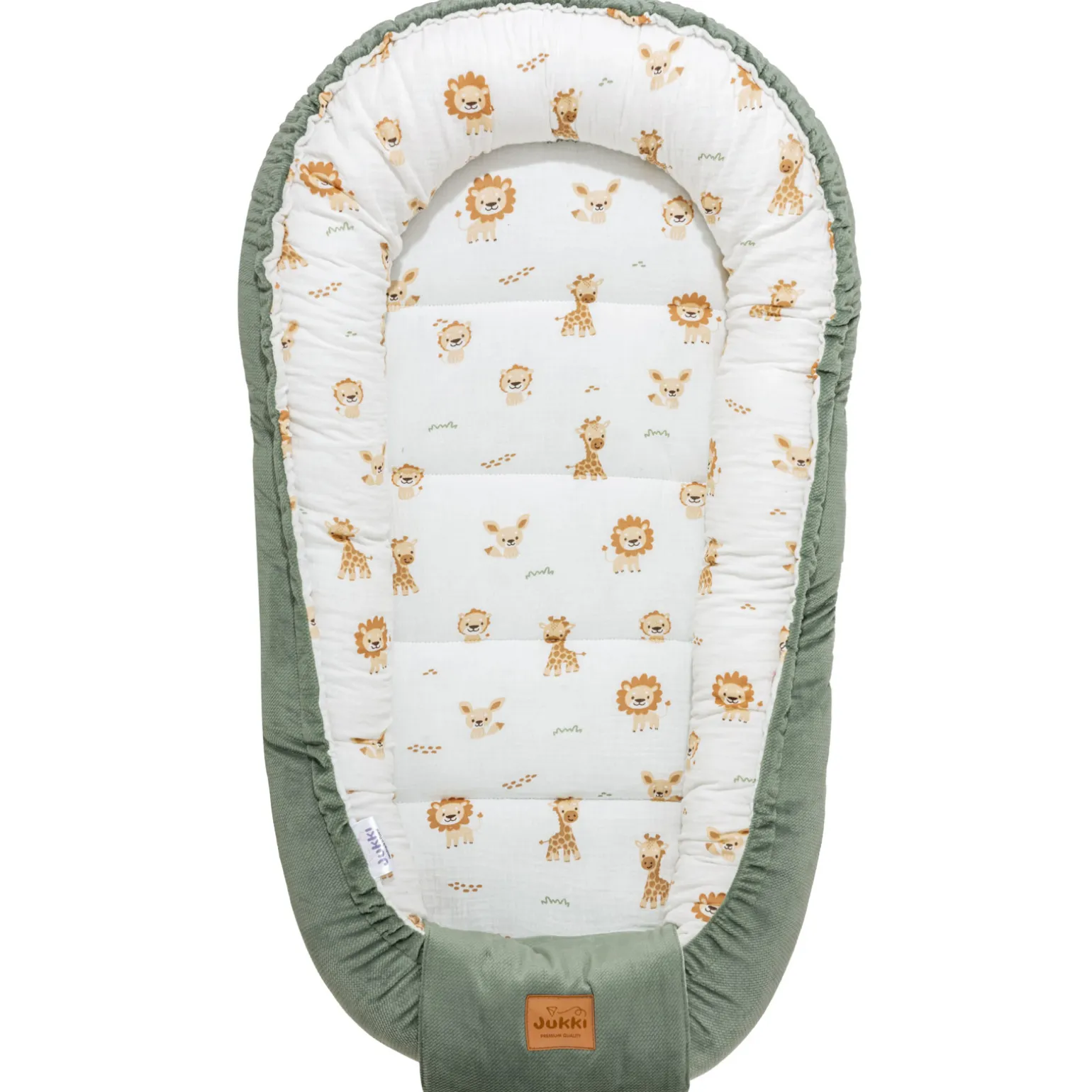 Muślinowy Zestaw 5 elementowy Comfort - Baby Safari i oliwkowy Velvet