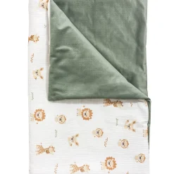 Muślinowy Zestaw 5 elementowy Comfort - Baby Safari i oliwkowy Velvet