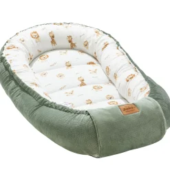 Muślinowy Zestaw 5 elementowy Comfort - Baby Safari i oliwkowy Velvet