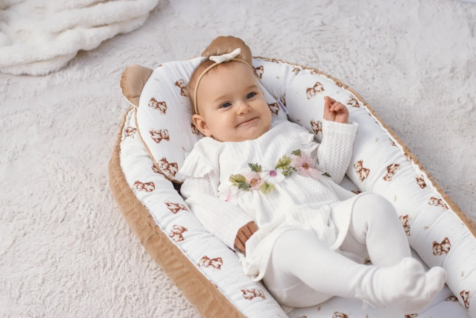 Muślinowy Zestaw 5 elementowy Comfort - Baby Bear i Toffee Soft Velvet