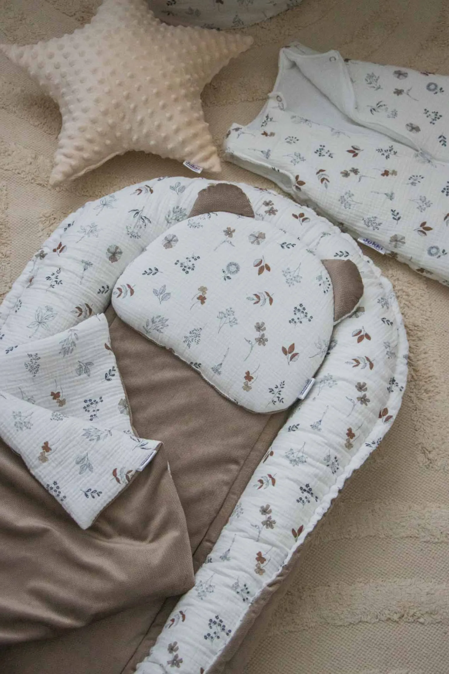 Muślinowy Zestaw 5 elementowy Comfort - Simply Nature i Latte Velvet