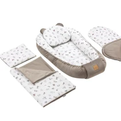 Muślinowy Zestaw 5 elementowy Comfort - Simply Nature i Latte Velvet
