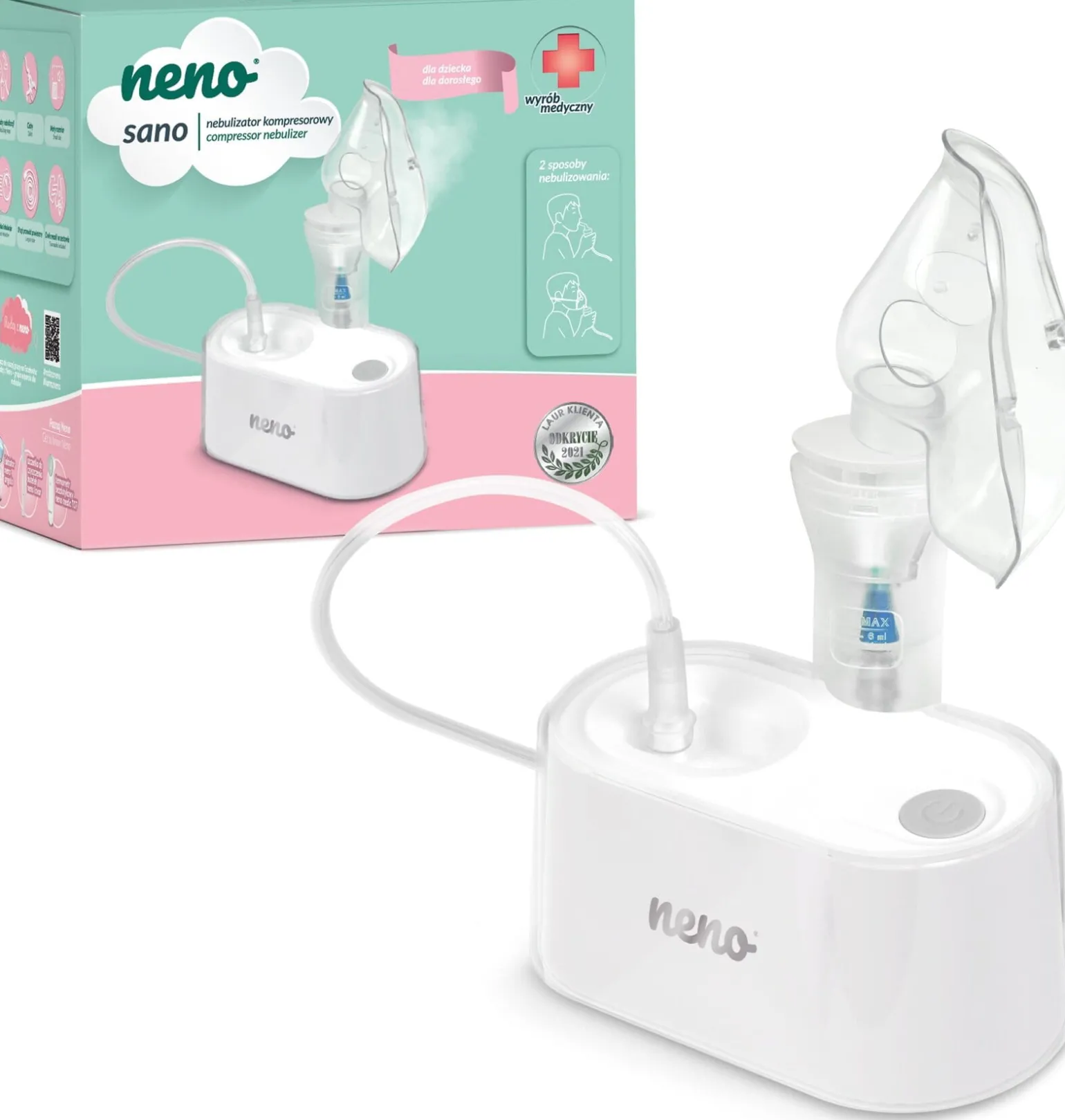 NENO Sano Nebulizator pneumatyczny, tłokowy, kompresorowy