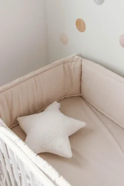 Ochraniacz do łóżeczka - Linen Light PREMIUM