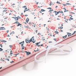 Ochraniacz do łóżeczka - Roses i Smokey Pink Soft Velvet