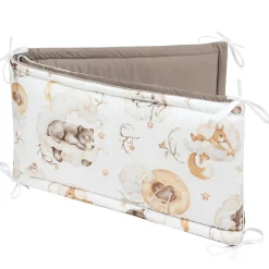 Ochraniacz do łóżeczka - Sweet Teddy i Latte Velvet