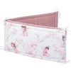 Ochraniacz do łóżeczka XXL - Little Fairy i Smokey Pink Soft Velvet