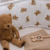 Ochraniacz do łóżeczka XXL - Mr. Teddy i Caramel Velvet