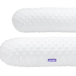 Ochraniacz wałek 180 cm - Białe Minky