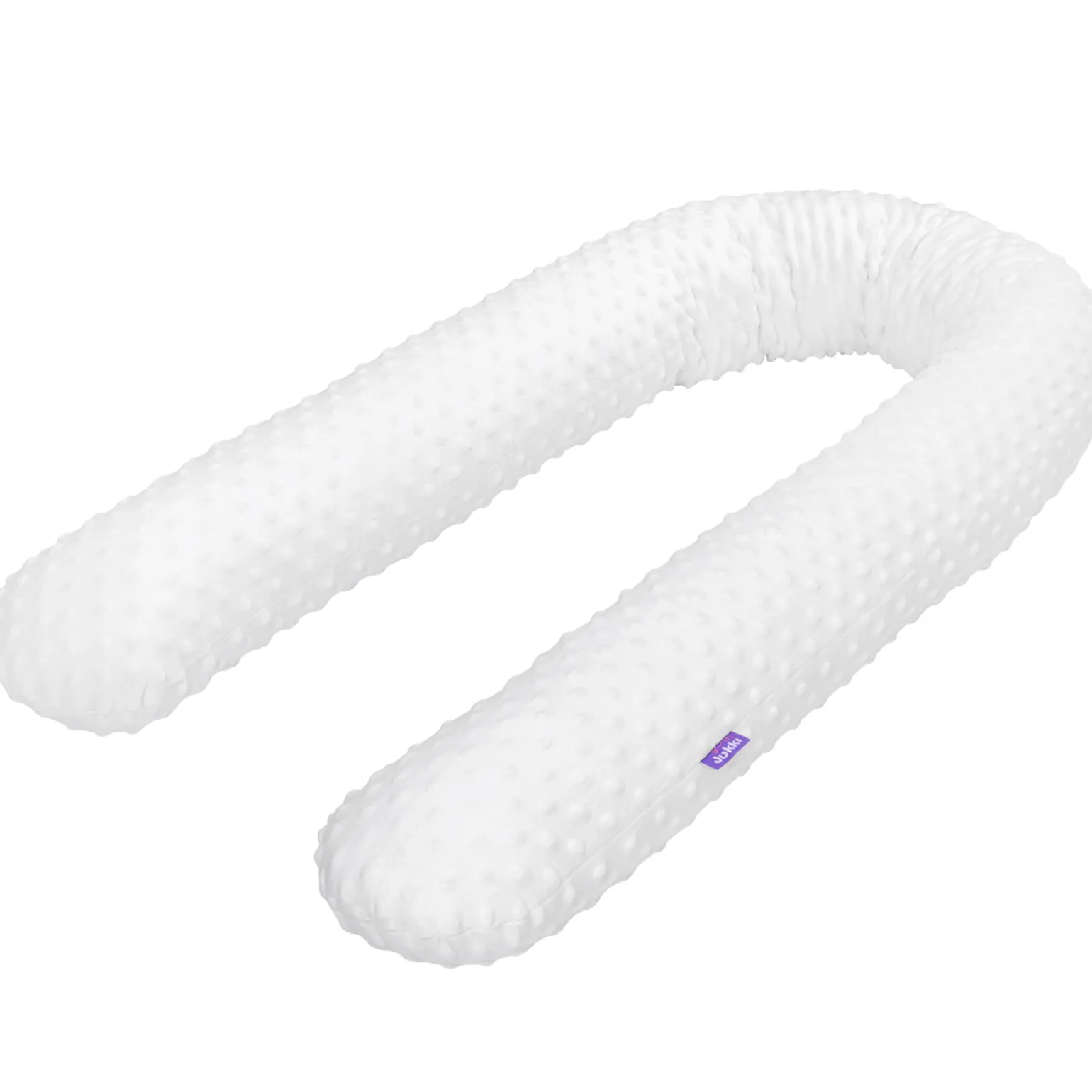 Ochraniacz wałek 180 cm - Białe Minky