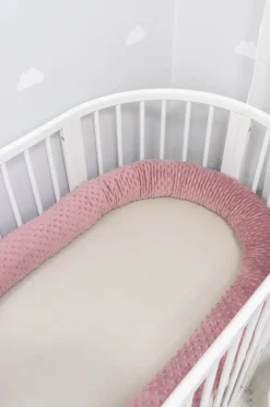 Ochraniacz wałek 400cm - Old Rose Minky