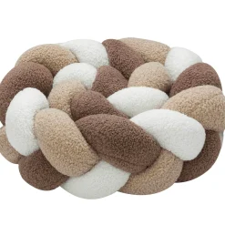 Ochraniacz warkocz do łóżeczka pleciony BOUCLE, 180 cm - Mix Beige