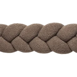 Ochraniacz warkocz do łóżeczka pleciony BOUCLE, 180 cm - Brown