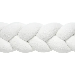 Ochraniacz warkocz do łóżeczka pleciony BOUCLE, 180 cm - Ecru