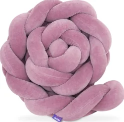 Ochraniacz warkocz do łóżeczka pleciony, 200 cm - Old Rose