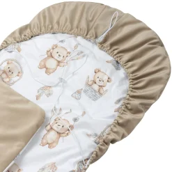 Okrycie, osłonka na nóżki - Boho Bears i Cappuccino Soft Velvet