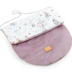 Okrycie, osłonka na nóżki - Candy Circus i wrzosowy Soft Velvet