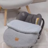 Okrycie, osłonka na nóżki do fotelika samochodowego i wózka spacerowego - Boucle Grey