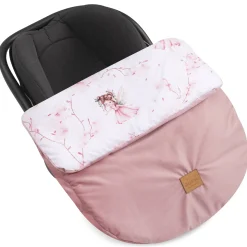 Okrycie, osłonka na nóżki - Little Fairy i smokey pink Soft Velvet
