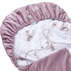 Okrycie, osłonka na nóżki - Lovely Mouse i Wrzosowy Soft Velvet