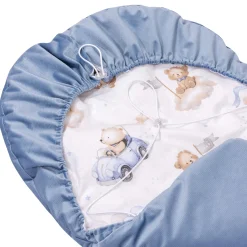 Okrycie, osłonka na nóżki - Pilot Bears i jeansowy Velvet