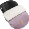 Okrycie, osłonka na nóżki - Plusz ecru i wrzosowy Soft Velvet