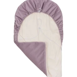 Okrycie, osłonka na nóżki - Plusz ecru i wrzosowy Soft Velvet