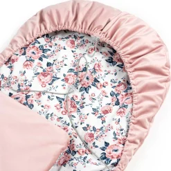 Okrycie, osłonka na nóżki - Roses i smokey pink Soft Velvet