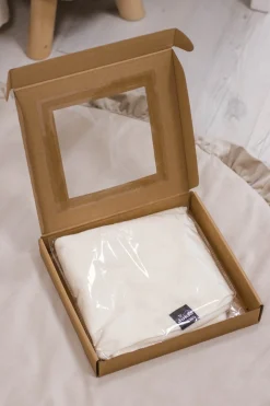 Otulacz bambusowy – kocyk mgiełka – ecru