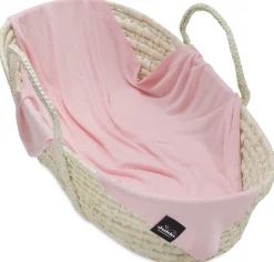 Otulacz bambusowy – kocyk mgiełka – pastel pink