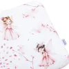 Płaska poduszka 30x40cm - Little Fairy i Smokey Pink Soft Velvet