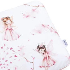 Płaska poduszka 30x40cm - Little Fairy i Smokey Pink Soft Velvet
